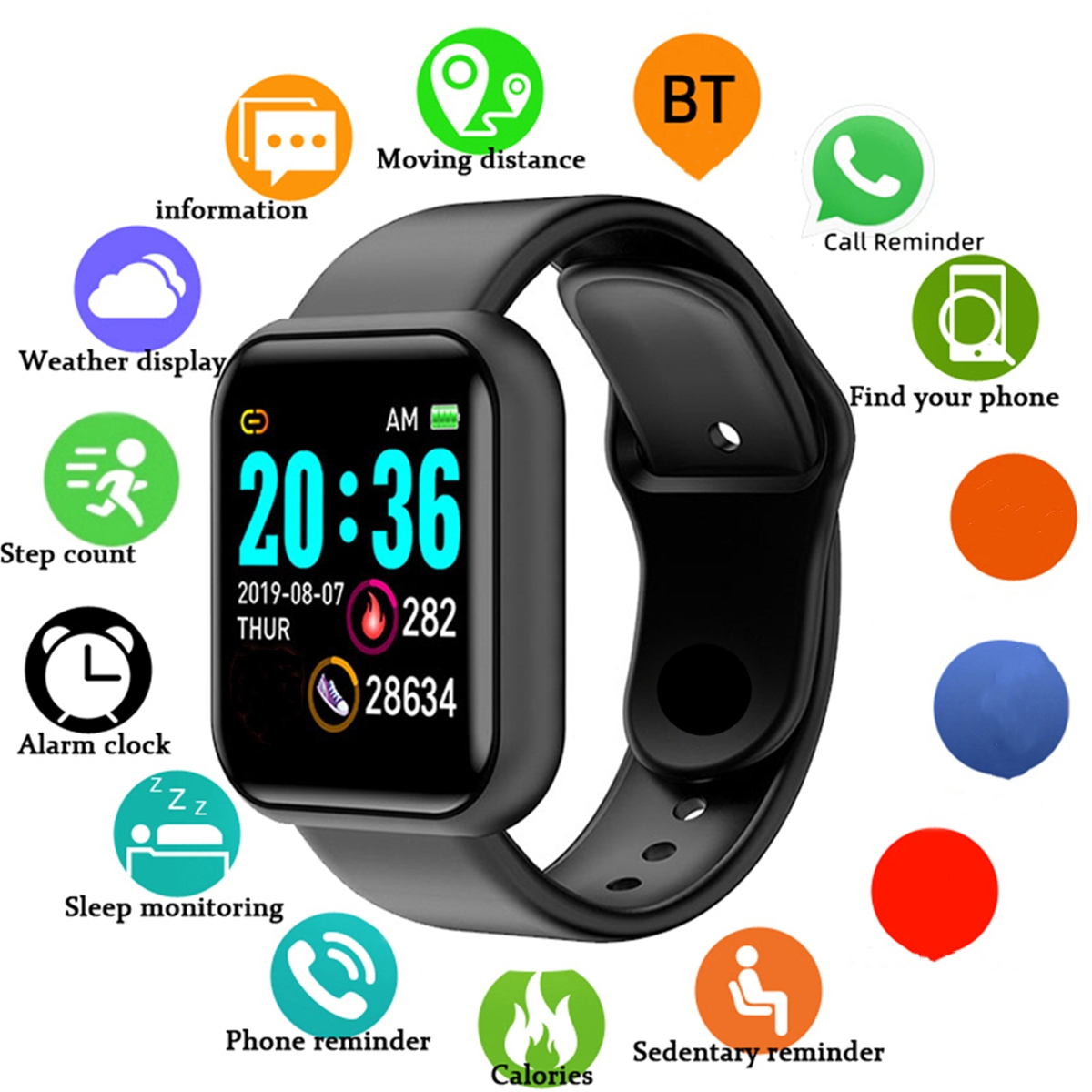 Smartwatch Watches Price - 남성 스마트 시계 컬러 스크린 블루투스