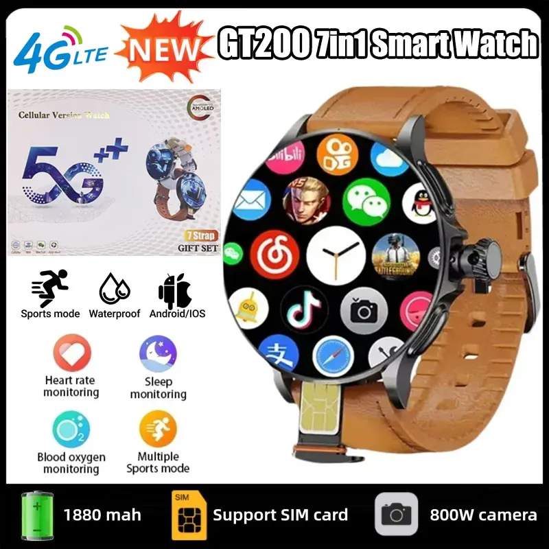Smartwatch Watches For Women With Gps - GT200 5G 스마트 워치, 1.95인치 AMOLED