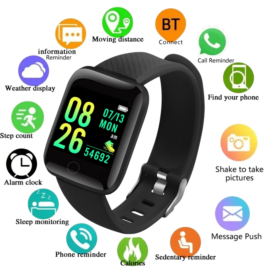 남녀공용 다기능 스마트 워치, 메시지 알림, 음악 제어 - Smartwatch Watches Price 리뷰 및 가격