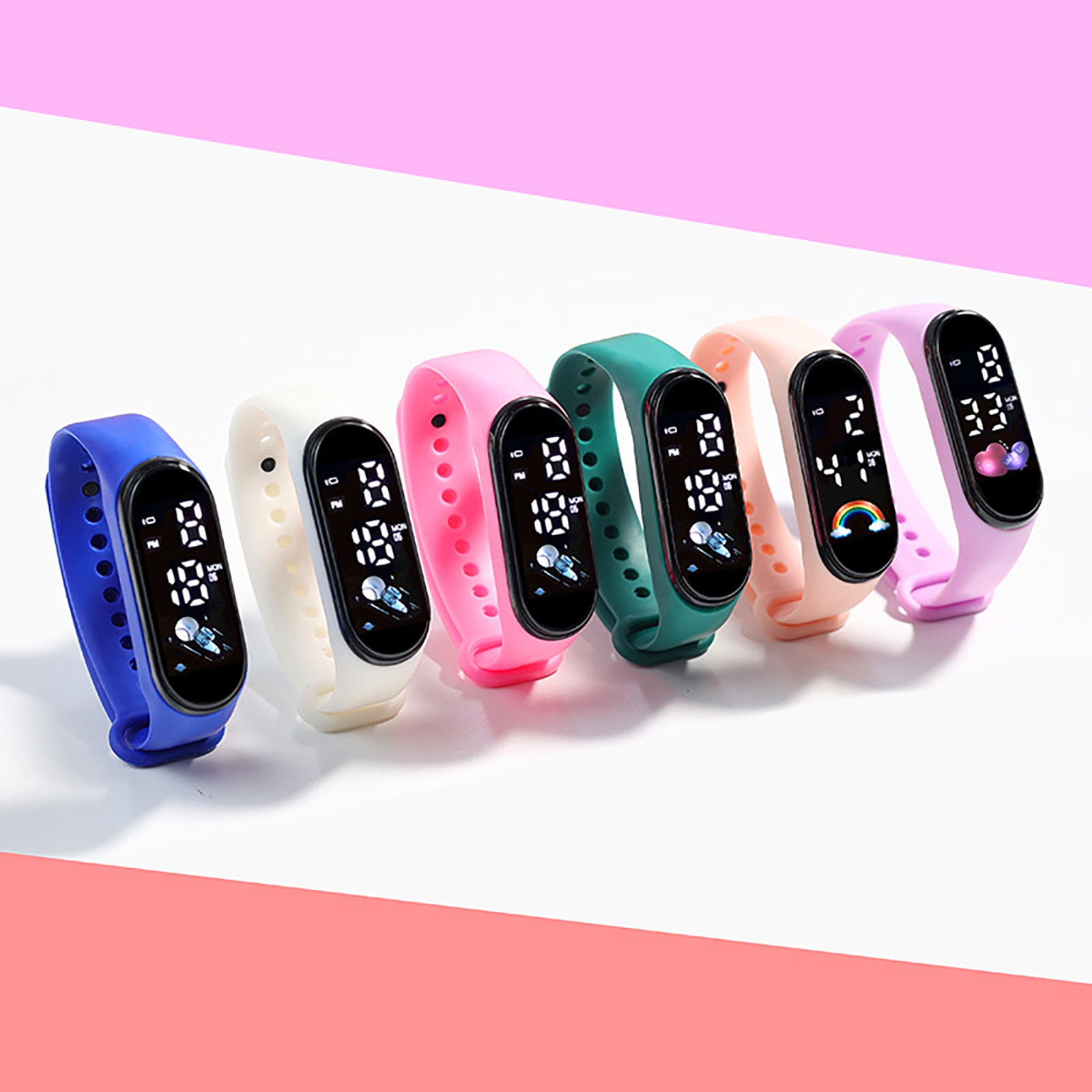 아동용 귀여운 스마트 워치 실리콘 시계, 야외 방수 스 - Smartwatch Digital Watches For Kid Girl 리뷰 및 가격