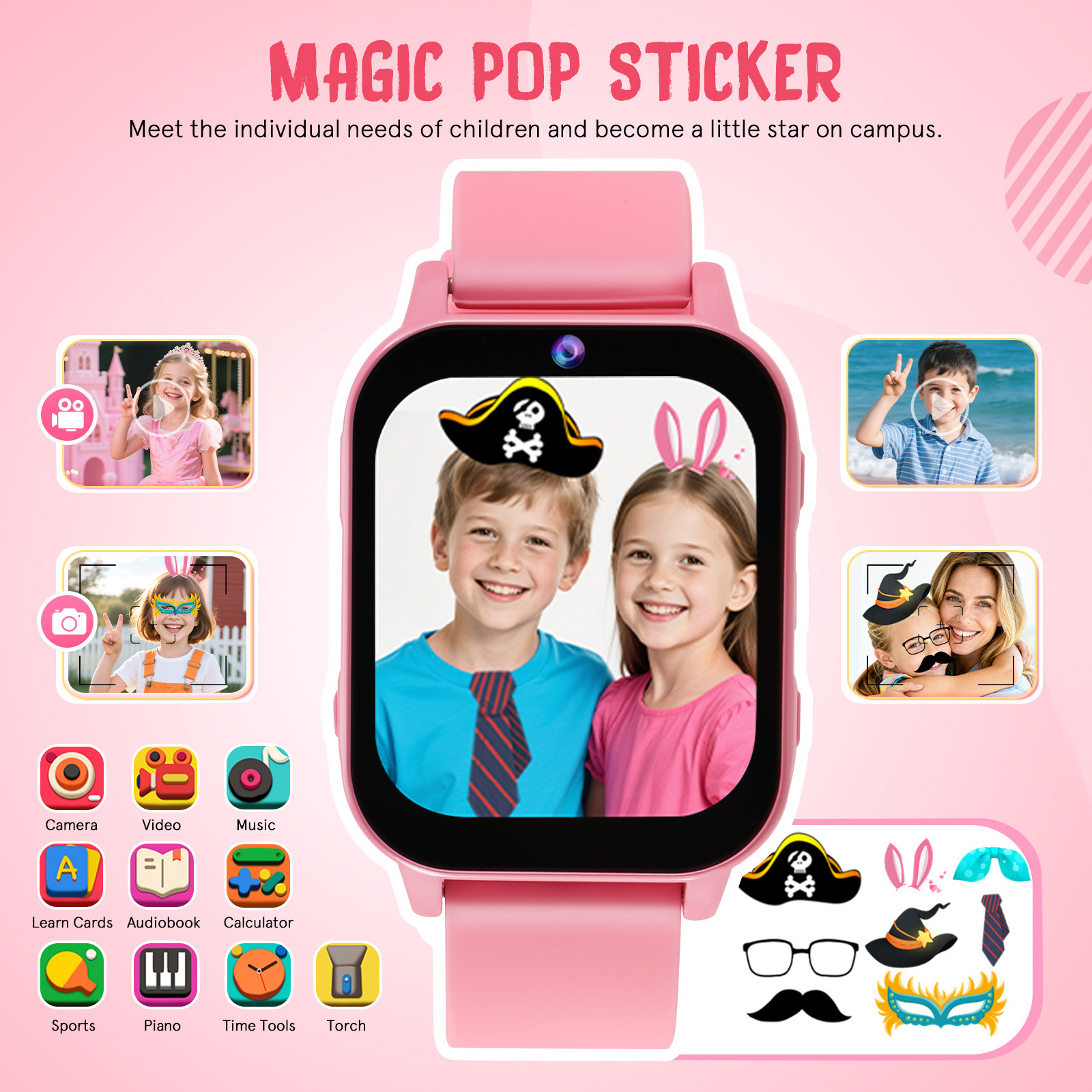 교육용 게임이 내장된 어린이용 스마트 워치, 터치스크린 - Smartwatch Watches For Kids 리뷰 및 가격