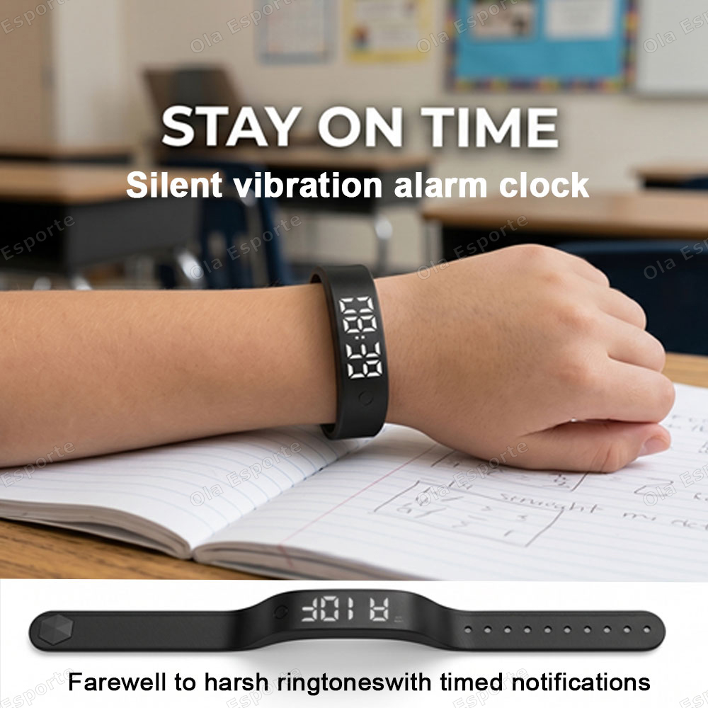 진동 알람 시계 시계 무소음 깨우기 스마트 팔찌 남녀  - Smartwatch Watches Price 리뷰 및 가격
