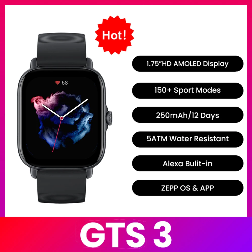 아마즈핏 GTS 3 스마트워치 5ATM 방수 GPS 블 - Timex Watches Smartwatch 리뷰 및 가격