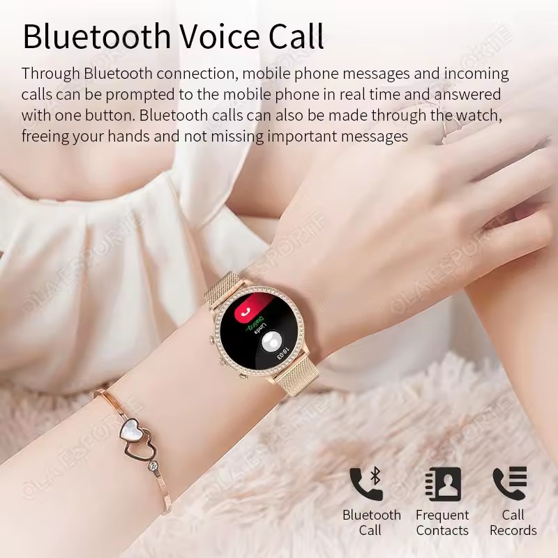 세련된 여성용 스마트워치, 블루투스 통화 기능, 알림, - Watches Ladies Smartwatch 리뷰 및 가격