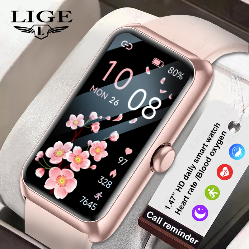 LIGE 새로운 패션 여성 스마트워치 여성용 풀 터치  - Watches Ladies Smartwatch 리뷰 및 가격