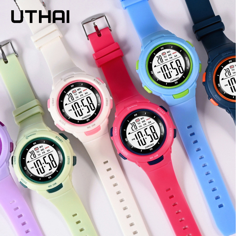UTHAI 어린이 시계 스포츠 패션 빛나는 방수 알람  - Smartwatch Digital Watches For Kid Girl 리뷰 및 가격